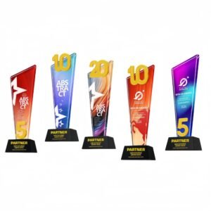 5th 10th 20th Anniversary Commemorative Crystal Trophy Item No#11960