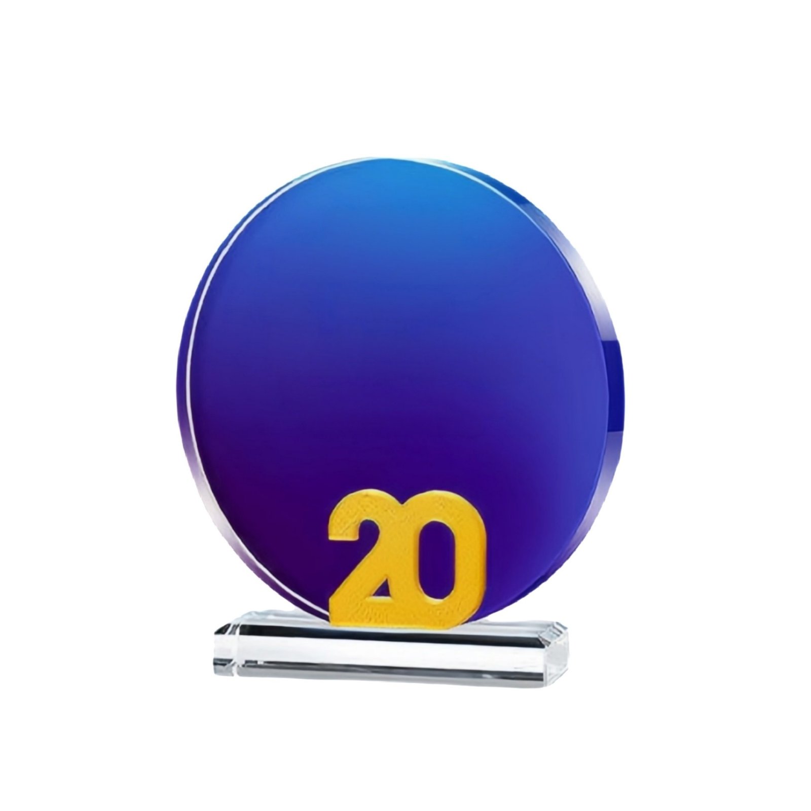 10th 20th 30th Anniversary Commemorative Crystal Trophy Item No#11961 - Image 3
