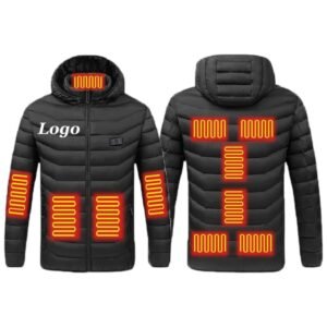 Solid Color 11 Zones Dual Control Heated Jacket Item No#11973