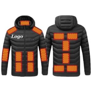 Solid Color 15 Zones Dual Control Heated Jacket Item No#11974